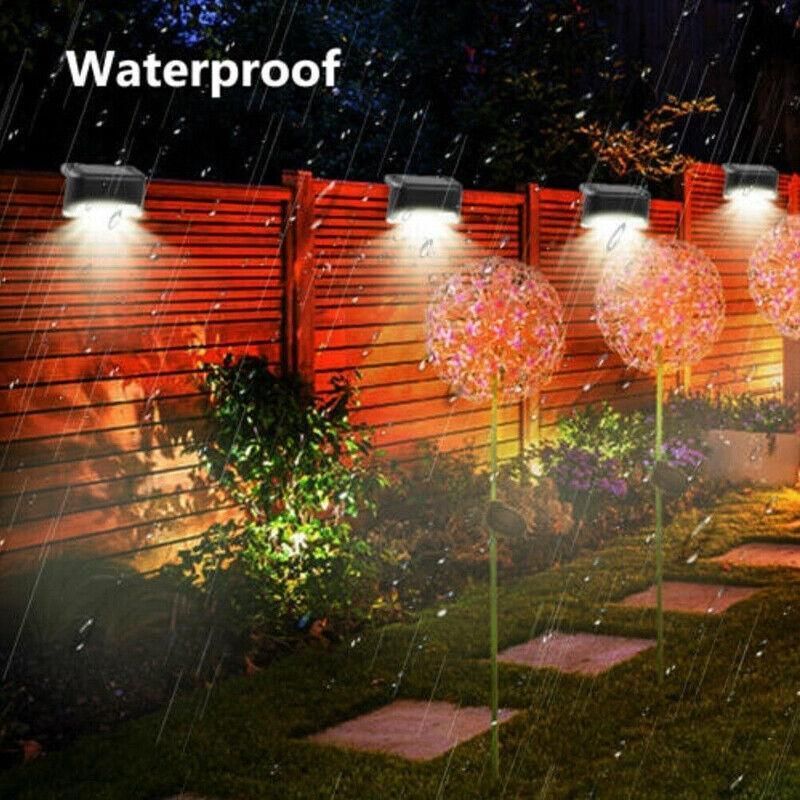 Solar Led Deck Lights Path Garden Patio Pathway Stairs Step Fence Lamp Outdoor - 4PCS V528-9360312026992