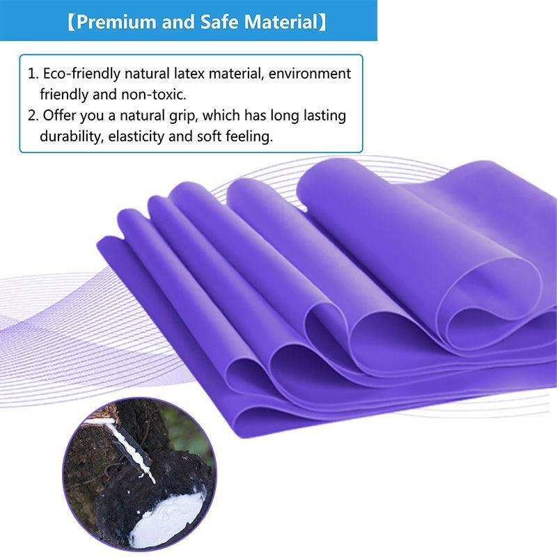 1.5m Elastic Yoga Stretch Resistance Bands Exercise Fitness Band Theraband - Purple V528-9360312027579