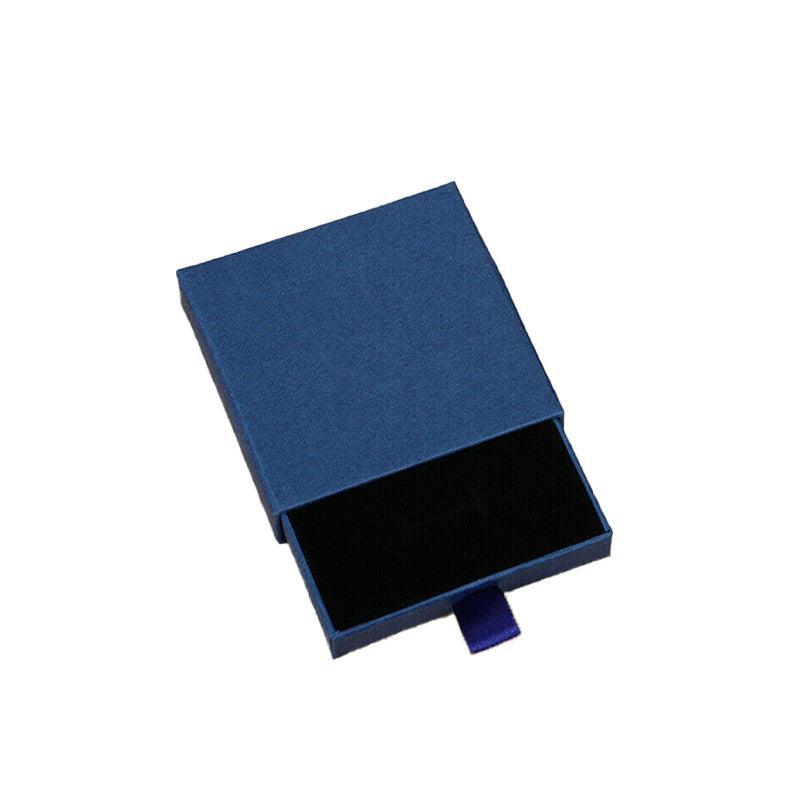 Cardboard Jewellery Gift Boxes Drawer Style Necklace Ring Earring Pendant Bracelet Case - Pink V528-9360312028545