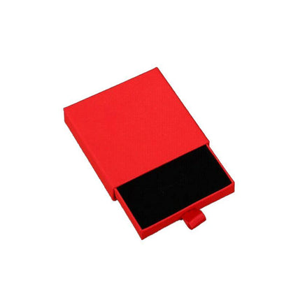 Cardboard Jewellery Gift Boxes Drawer Style Necklace Ring Earring Pendant Bracelet Case - Red V528-9360312028637