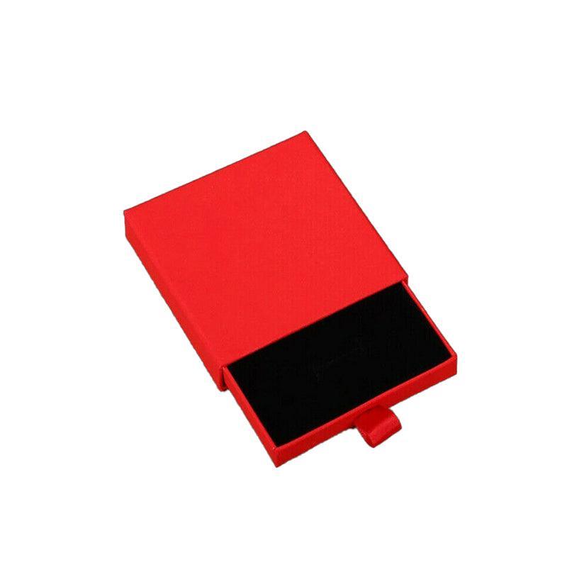 Cardboard Jewellery Gift Boxes Drawer Style Necklace Ring Earring Pendant Bracelet Case - Kraft paper V528-9360312028729