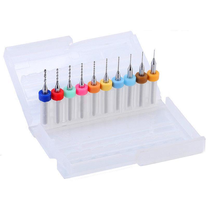 10X Tungsten Steel Micro Drill Bits 0.1-1.2mm for Rotary Tool - 0.3-1.2MM V528-9360312030593