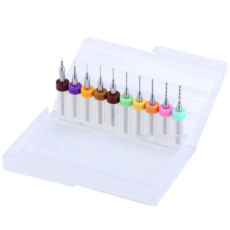 10X Tungsten Steel Micro Drill Bits 0.1-1.2mm for Rotary Tool - 0.3-1.2MM V528-9360312030593