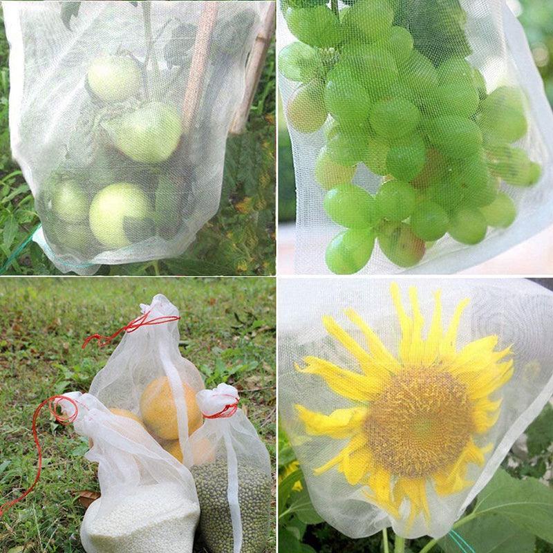 50X Fruit Net Bags Agriculture Garden Vegetable Protection Mesh Insect Proof - 25*35 (50 PCS) V528-9360312031682