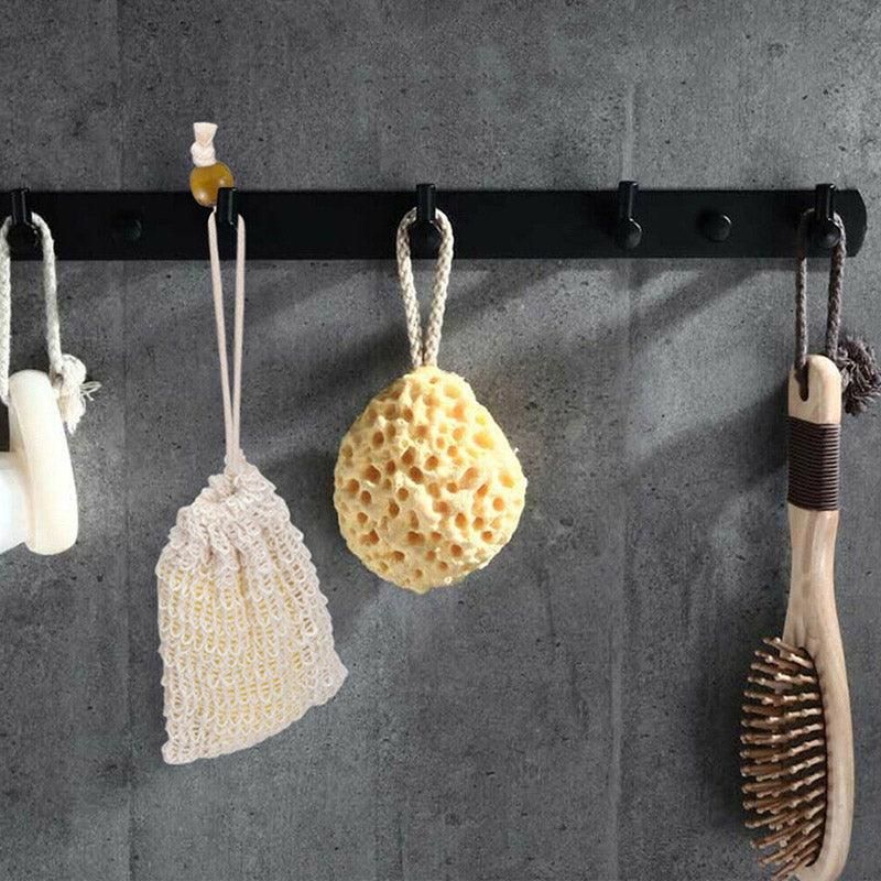 Flax Soap Saver Bag with Foaming Mesh and Drawstring for Exfoliating - 1PC V528-9360312033143