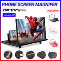 12 Inch Phone Screen Magnifier Folding Amplifier Stand Adjustable 3D Holder - White V528-9360312033341