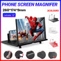 12 Inch Phone Screen Magnifier Folding Amplifier Stand Adjustable 3D Holder - White V528-9360312033341