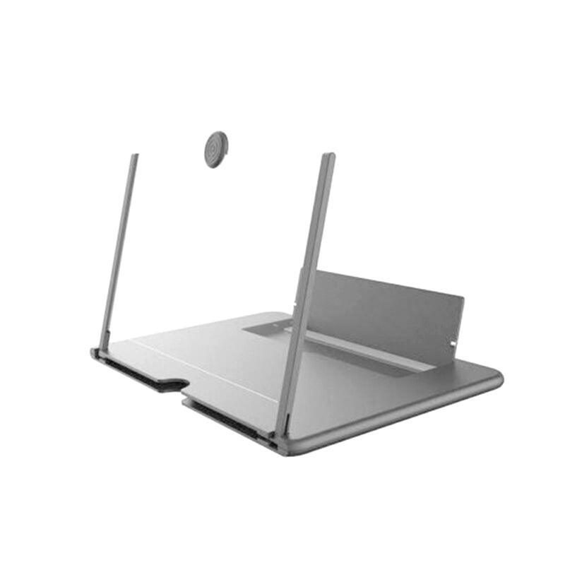12 Inch Phone Screen Magnifier Folding Amplifier Stand Adjustable 3D Holder - White V528-9360312033341