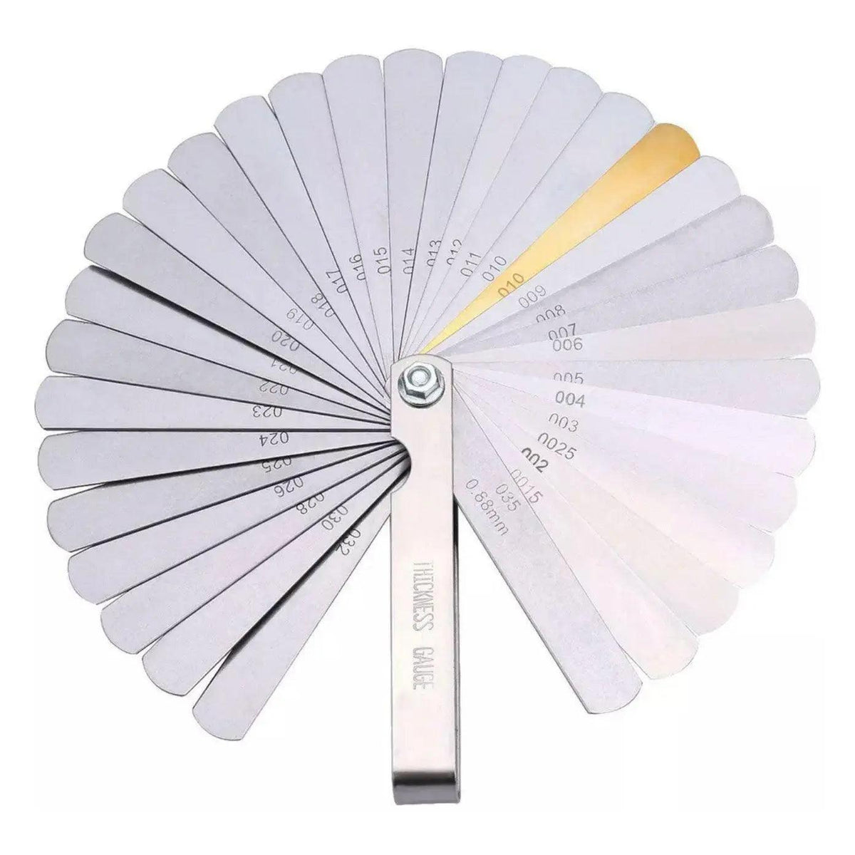 32 Blade Feeler Gauge Dual Marked Mm/Inch Thickness Gap Metric Filler Tool Honda V528-9360312033846