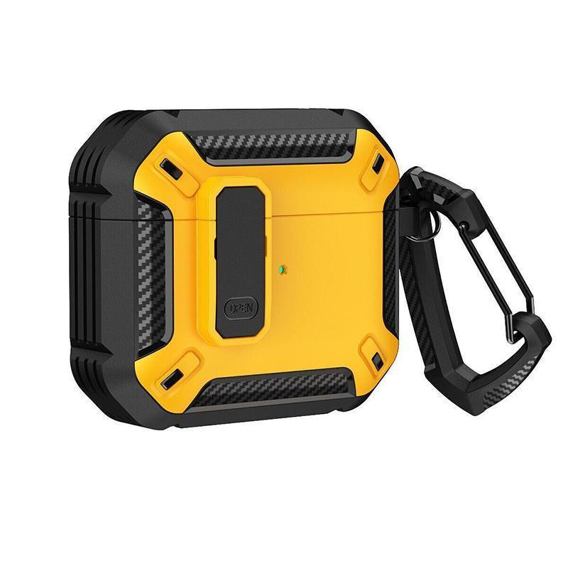 For Apple AirPods pro and pro2 Case Armor Earphone Heavy Duty Shockproof Cover - Black&Blue For Airpods Pro V528-9360312036687