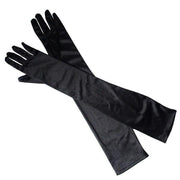 Elegant Long Satin Evening Gloves Formal Dress Accessory for Opera Prom Party Women - Champagne V528-9360312037332