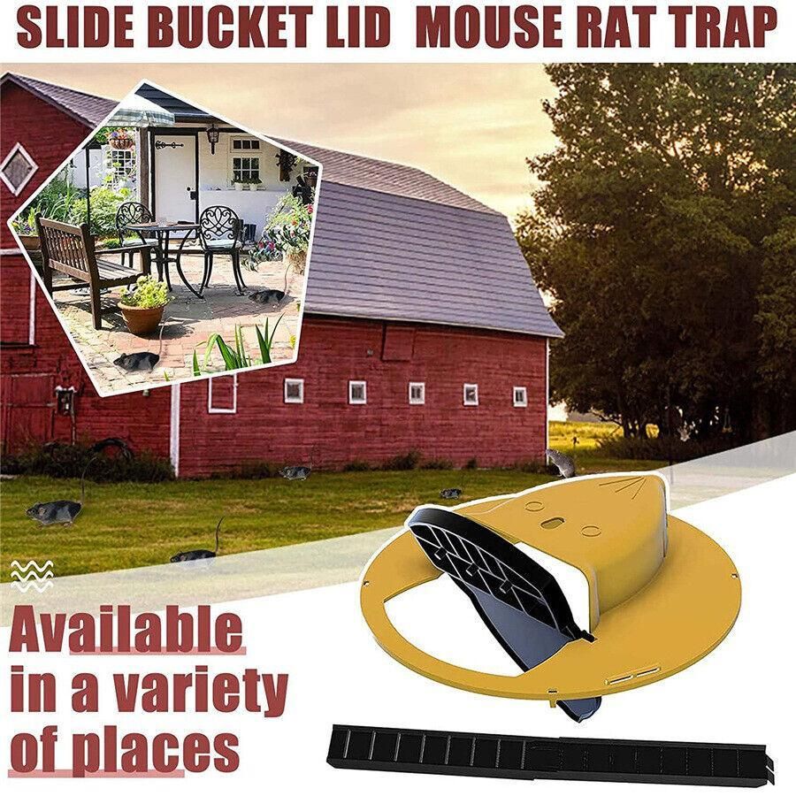 Mouse Trap Flip N Slide Bucket Lid Mouse Rat Trap With Ladder Mousetrap Catcher - Flip N Slide Bucket *1 V528-9360312038650