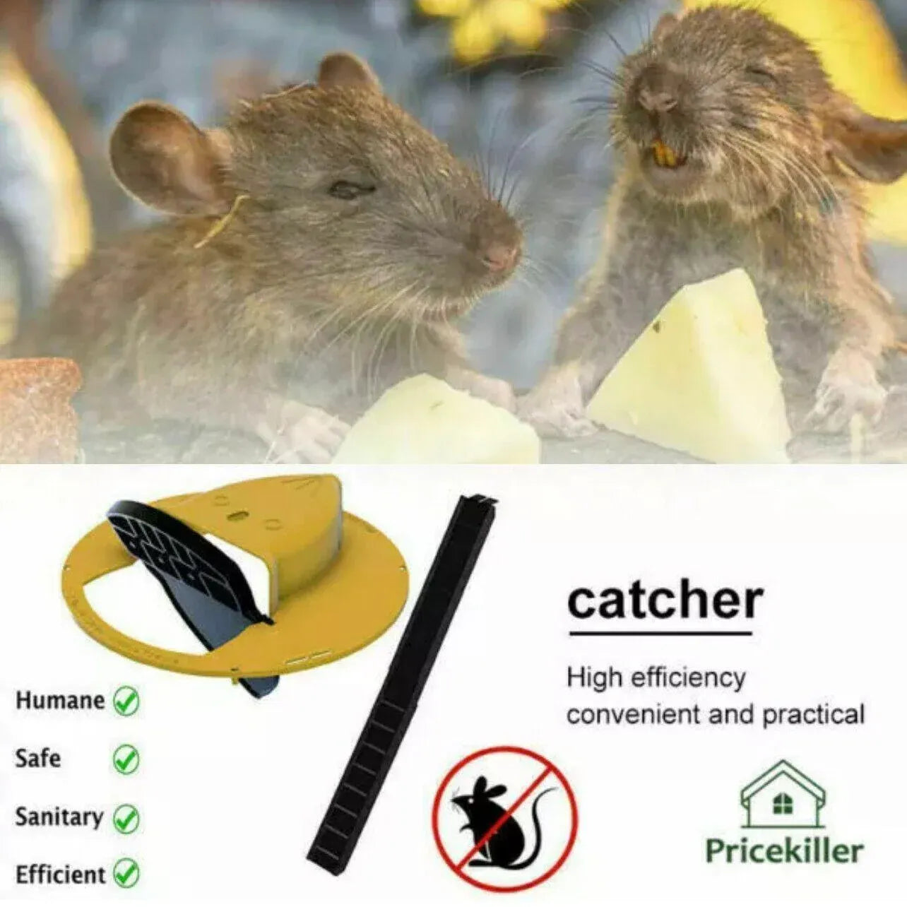 Mouse Trap Flip N Slide Bucket Lid Mouse Rat Trap With Ladder Mousetrap Catcher - Flip N Slide Bucket *1 V528-9360312038650