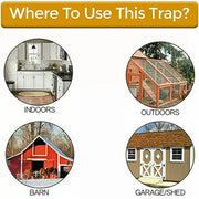 Mouse Trap Flip N Slide Bucket Lid Mouse Rat Trap With Ladder Mousetrap Catcher - Flip N Slide Bucket *1 V528-9360312038650