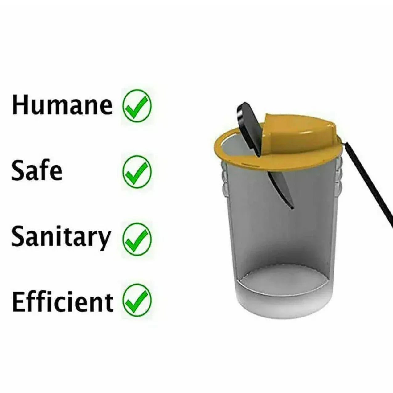 Mouse Trap Flip N Slide Bucket Lid Mouse Rat Trap With Ladder Mousetrap Catcher - Flip N Slide Bucket *1 V528-9360312038650