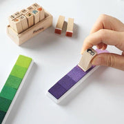 Gradient Color Ink Pad Inkpad Rubber Stamp Water Based Diy Finger Print 10 Colours - C2 V528-9360312041599