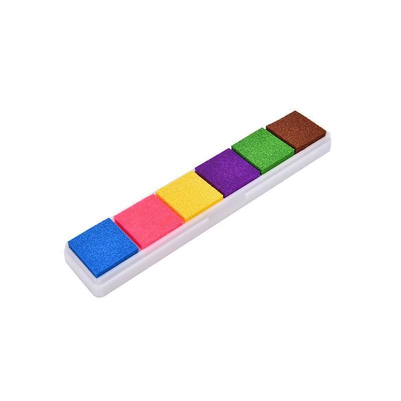 Gradient Color Ink Pad Inkpad Rubber Stamp Water Based Diy Finger Print 10 Colours - C4 V528-9360312041612