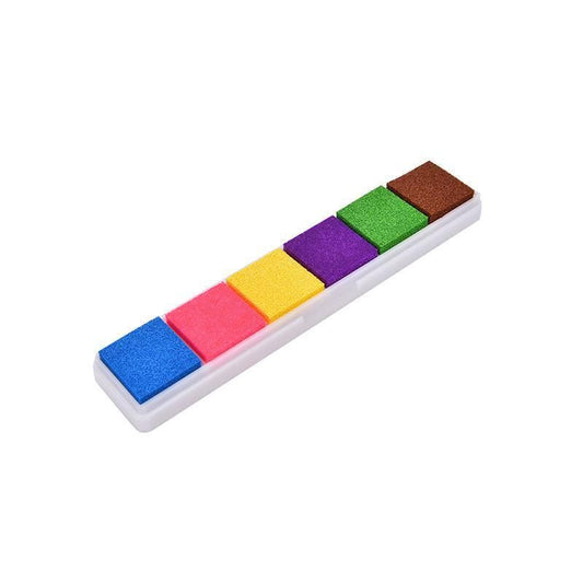 Gradient Color Ink Pad Inkpad Rubber Stamp Water Based Diy Finger Print 10 Colours - C4 V528-9360312041612