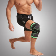 3D Weaving Knee Brace Breathable Sleeve Support Running Jogging Joint Pain Leg Green - Green-XL