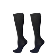 S/M Compression Socks Women Men Nursing Travel Stocking Sport Running - White Polka Dots V528-9360312048024