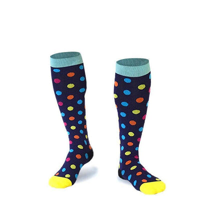 S/M Compression Socks Women Men Nursing Travel Stocking Sport Running - Colour Love V528-9360312048031