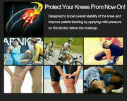 Aolikes Knee Strap Patella Jumper Gel Runner Tennis Sports Brace Support - Red V528-9360312049946