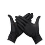 Thick Black Nitrile Gloves Industrial Mechanic Tattoo Tradie Rubber Protection - M V528-9360312050164