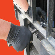 Thick Black Nitrile Gloves Industrial Mechanic Tattoo Tradie Rubber Protection - M V528-9360312050164