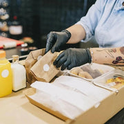 Thick Black Nitrile Gloves Industrial Mechanic Tattoo Tradie Rubber Protection - M V528-9360312050164