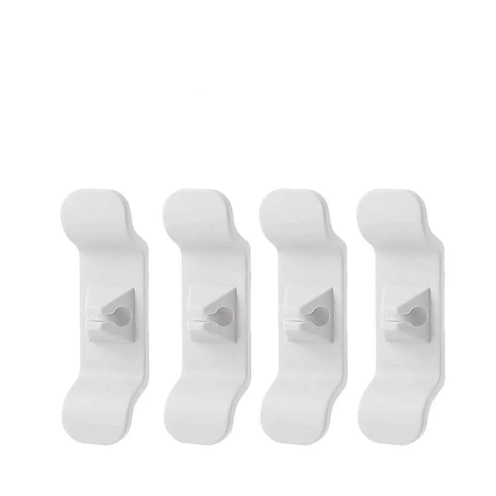 Cord Organizer Wrap Holder 4pcs Kitchen Appliance Cable Winder Adhesive Clip - 4PCS White V528-9360312051512