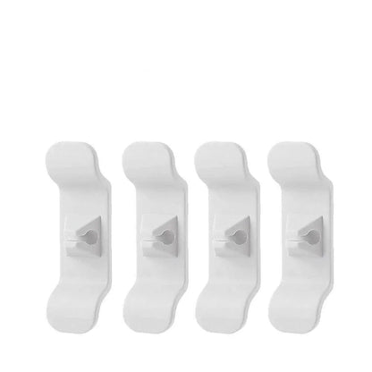 Cord Organizer Wrap Holder 4pcs Kitchen Appliance Cable Winder Adhesive Clip - 4PCS White V528-9360312051512