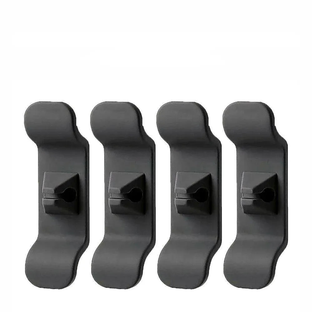 Cord Organizer Wrap Holder 4pcs Kitchen Appliance Cable Winder Adhesive Clip - 4PCS Black V528-9360312051529