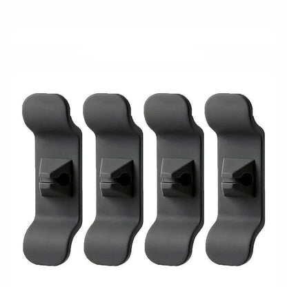 Cord Organizer Wrap Holder 4pcs Kitchen Appliance Cable Winder Adhesive Clip - 4PCS Black V528-9360312051529