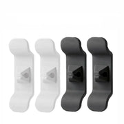 Cord Organizer Wrap Holder 4pcs Kitchen Appliance Cable Winder Adhesive Clip - 2PCS White+2PCS Black V528-9360312051543