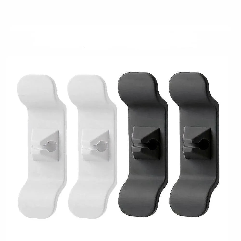 Cord Organizer Wrap Holder 4pcs Kitchen Appliance Cable Winder Adhesive Clip - 2PCS White+2PCS Black V528-9360312051543