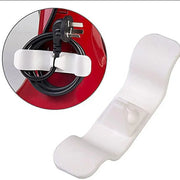 Cord Organizer Wrap Holder 4pcs Kitchen Appliance Cable Winder Adhesive Clip - 2PCS White+2PCS Black V528-9360312051543
