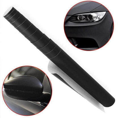 152 x 30CM Car Vinyl Wrap Carbon Fiber Matt Satin Glossy Multi Color Car Tint Car Sticker - Glossy Black V528-9360312052342