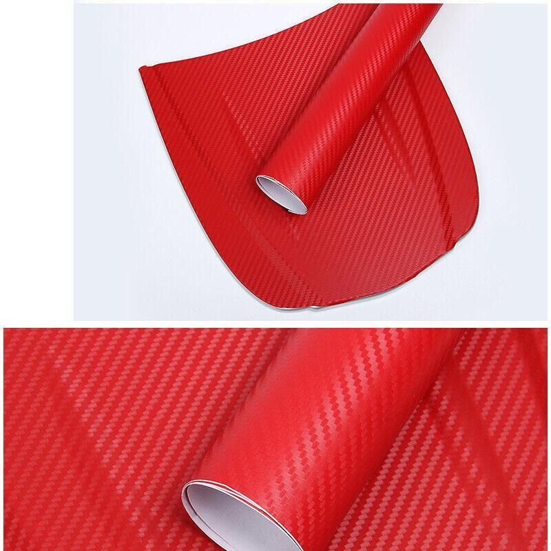 152 x 30CM Car Vinyl Wrap Carbon Fiber Matt Satin Glossy Multi Color Car Tint Car Sticker - Glossy Black V528-9360312052342
