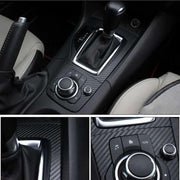 152 x 30CM Car Vinyl Wrap Carbon Fiber Matt Satin Glossy Multi Color Car Tint Car Sticker - Glossy Black V528-9360312052342