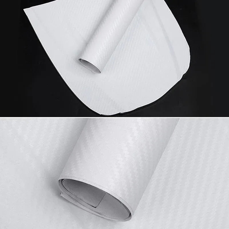 152 x 30CM Car Vinyl Wrap Carbon Fiber Matt Satin Glossy Multi Color Car Tint Car Sticker - Glossy Black V528-9360312052342