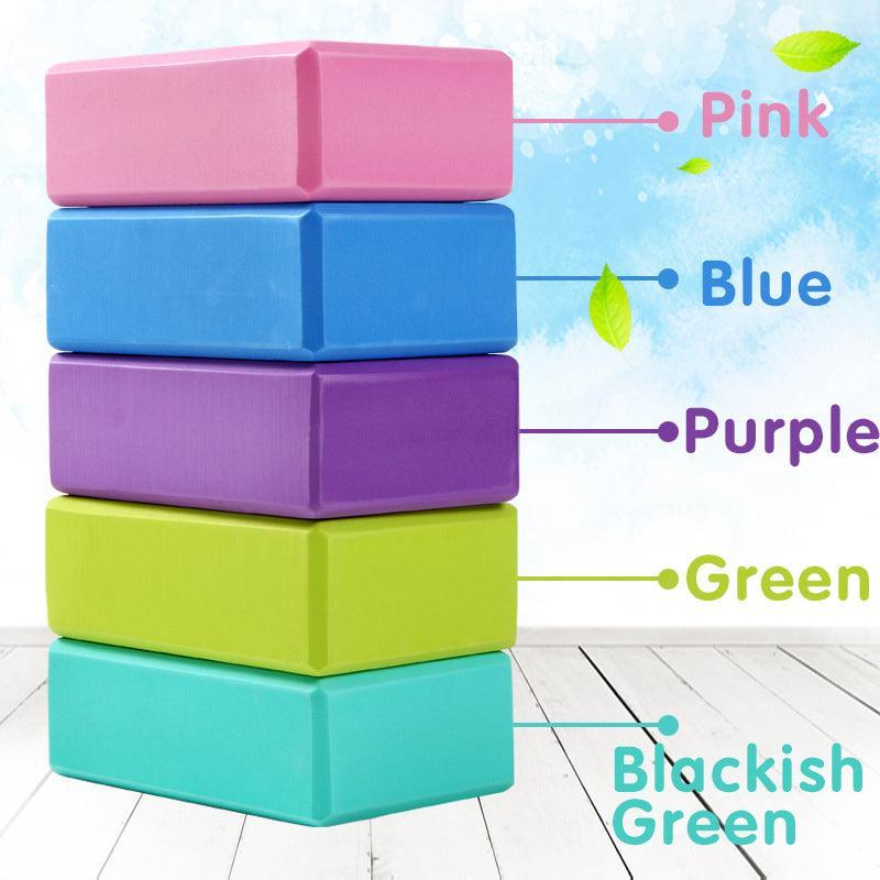 2PCS Yoga Blocks Foam Brick Fitness Exercise Stretch Gym Pilates Tool - Blue V528-9360312054377