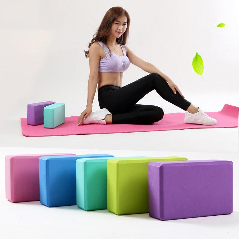 2PCS Yoga Blocks Foam Brick Fitness Exercise Stretch Gym Pilates Tool - Pink V528-9360312054384