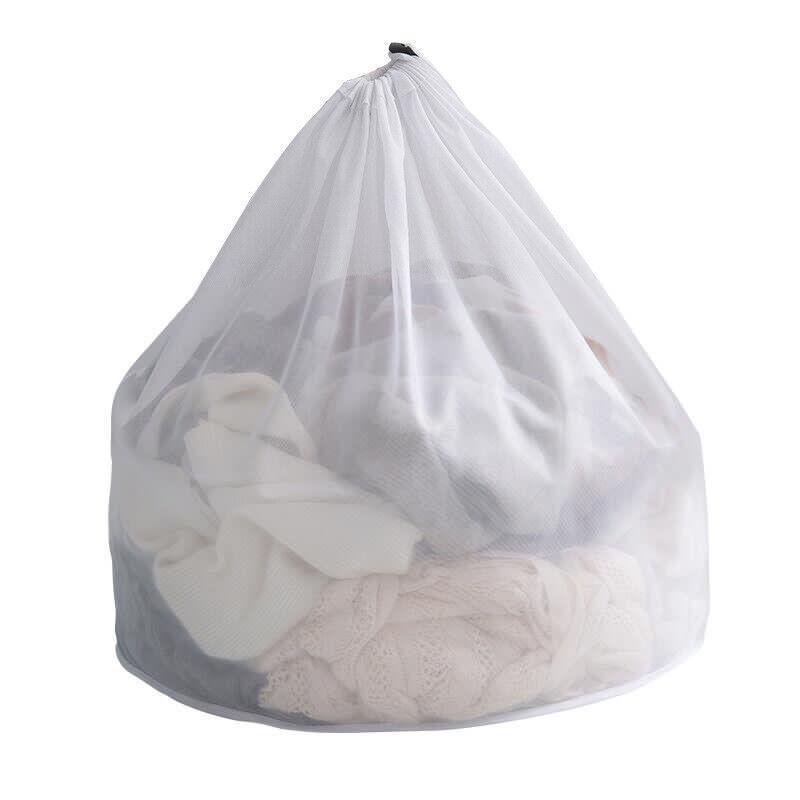 Drawstring Laundry Wash Bag Fine or Coarse Mesh Lingerie Delicate Clothes L - Coarse Mesh L V528-9360312057033