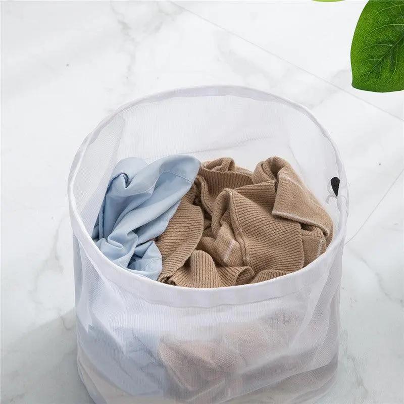 Drawstring Laundry Wash Bag Fine or Coarse Mesh Lingerie Delicate Clothes L - Coarse Mesh L V528-9360312057033