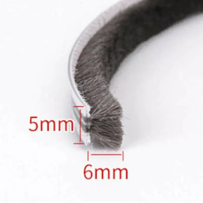 10M Hairy Seal Brush for Door & Window Draught Exclusion - 5x6mm(10M) V528-9360312061894