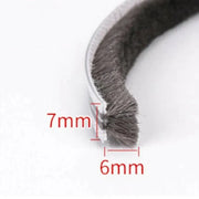 10M Hairy Seal Brush for Door & Window Draught Exclusion - 5x6mm(10M) V528-9360312061894