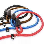 Dog Training Correction Leash Lead Cesar Puppy Pets Millan Slip Nylon Rope 10*140mm - Blue V528-9360312062648