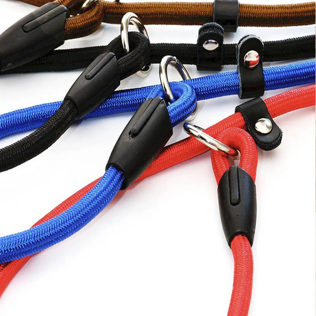 Dog Training Correction Leash Lead Cesar Puppy Pets Millan Slip Nylon Rope 10*140mm - Blue V528-9360312062648