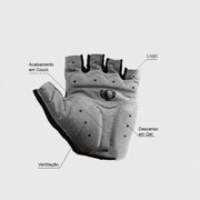 XL Size Cycling Bicycle Half Finger Bike Gloves Unisex Anti Slip Padded - Blue V528-9360312065137