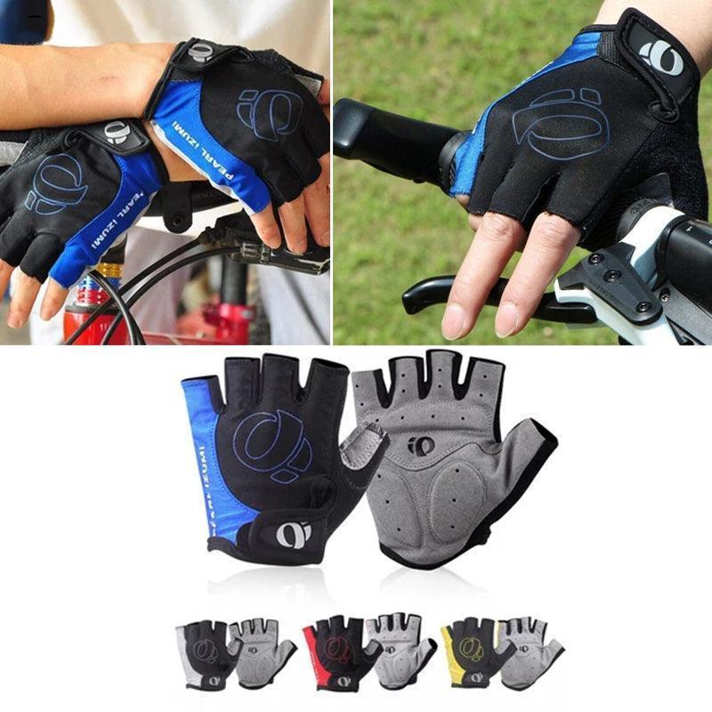 XL Size Cycling Bicycle Half Finger Bike Gloves Unisex Anti Slip Padded - Grey V528-9360312065175
